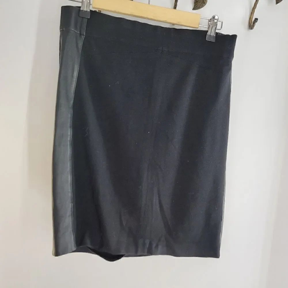 Robert Rodriguez knit pencil skirt lambskin accent